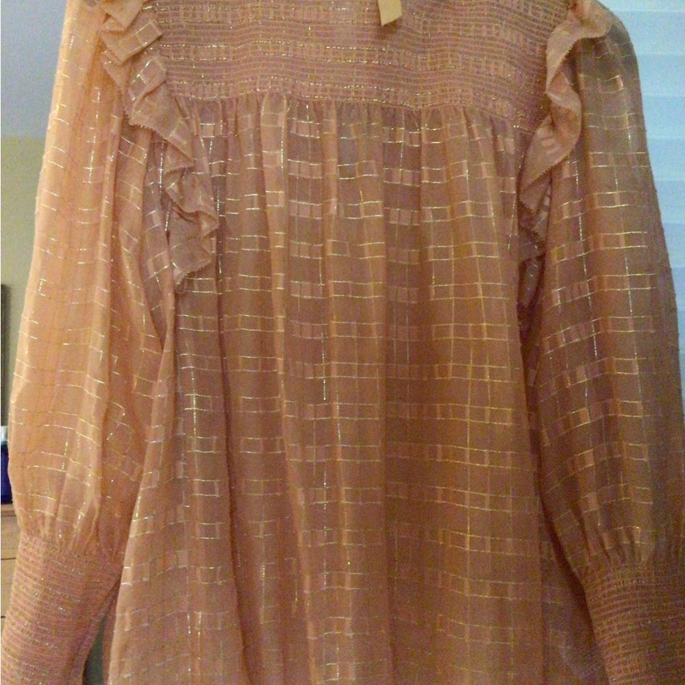 Joie long sleeve silk top